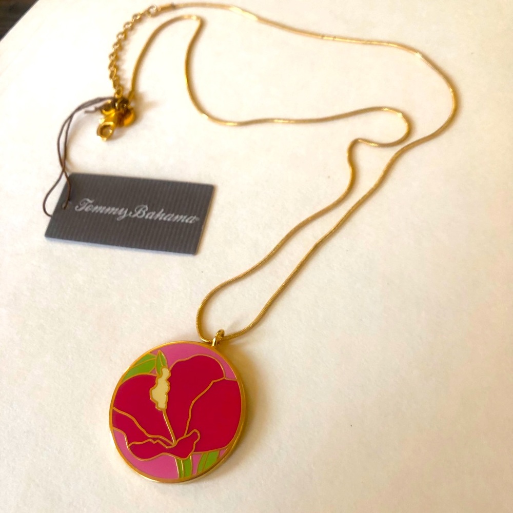 TOMMY BAHAMA Hibiscus Enamel necklace